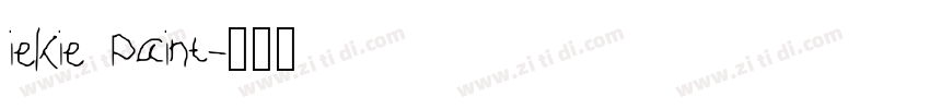iekie Paint字体转换